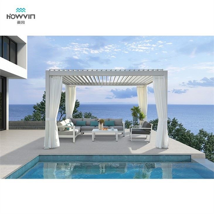 Hometrends Retractable Shade Pergola
